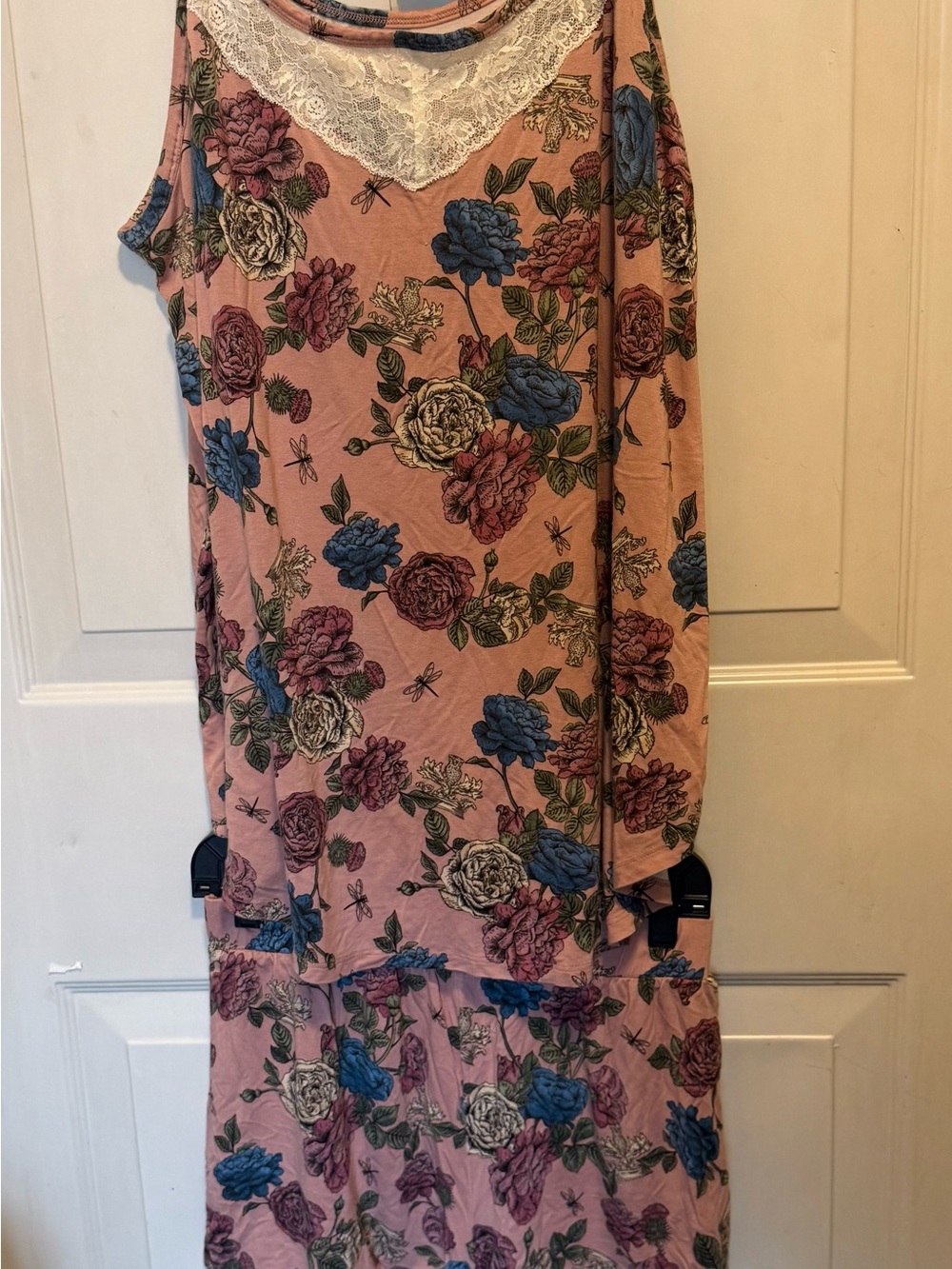 Torrid and Outlander Floral Lace Trim Pink Cami & Short Sleep Set 2X - Picture 10 of 12
